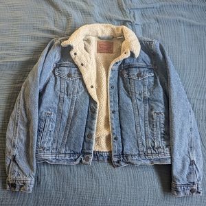 Levi's denim lined jacket Size Small/Med
